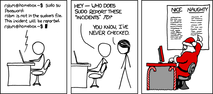 The root user comic from XKCD